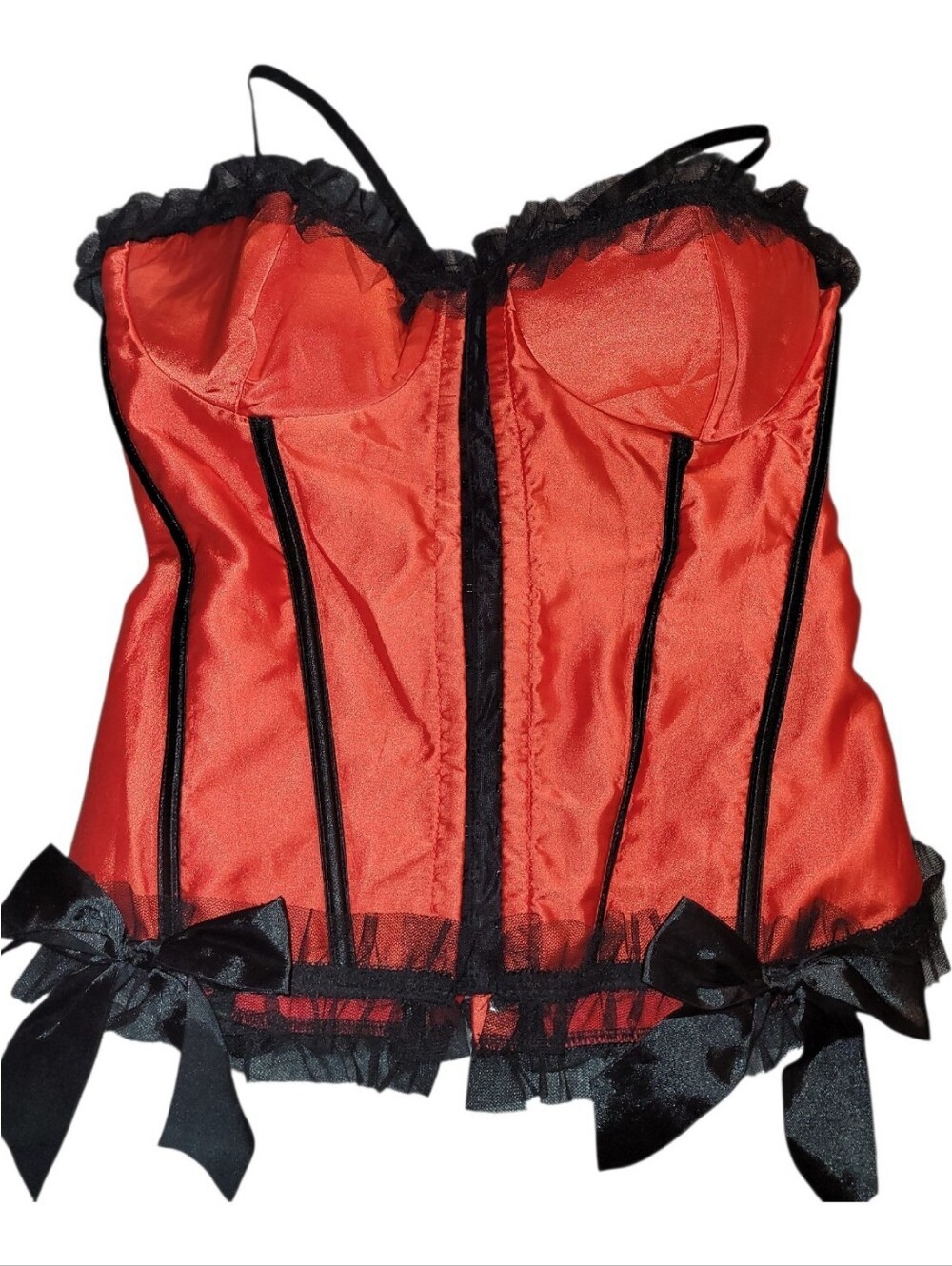 Sexy Red Corset Goth Costume Renaissence Festival Halloween 2X